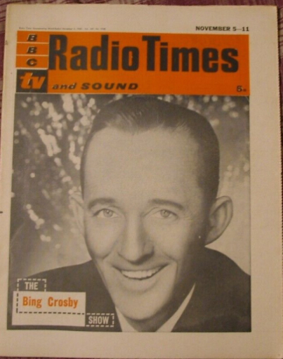 RADIOTIMES magazine side cover 5 November 1960