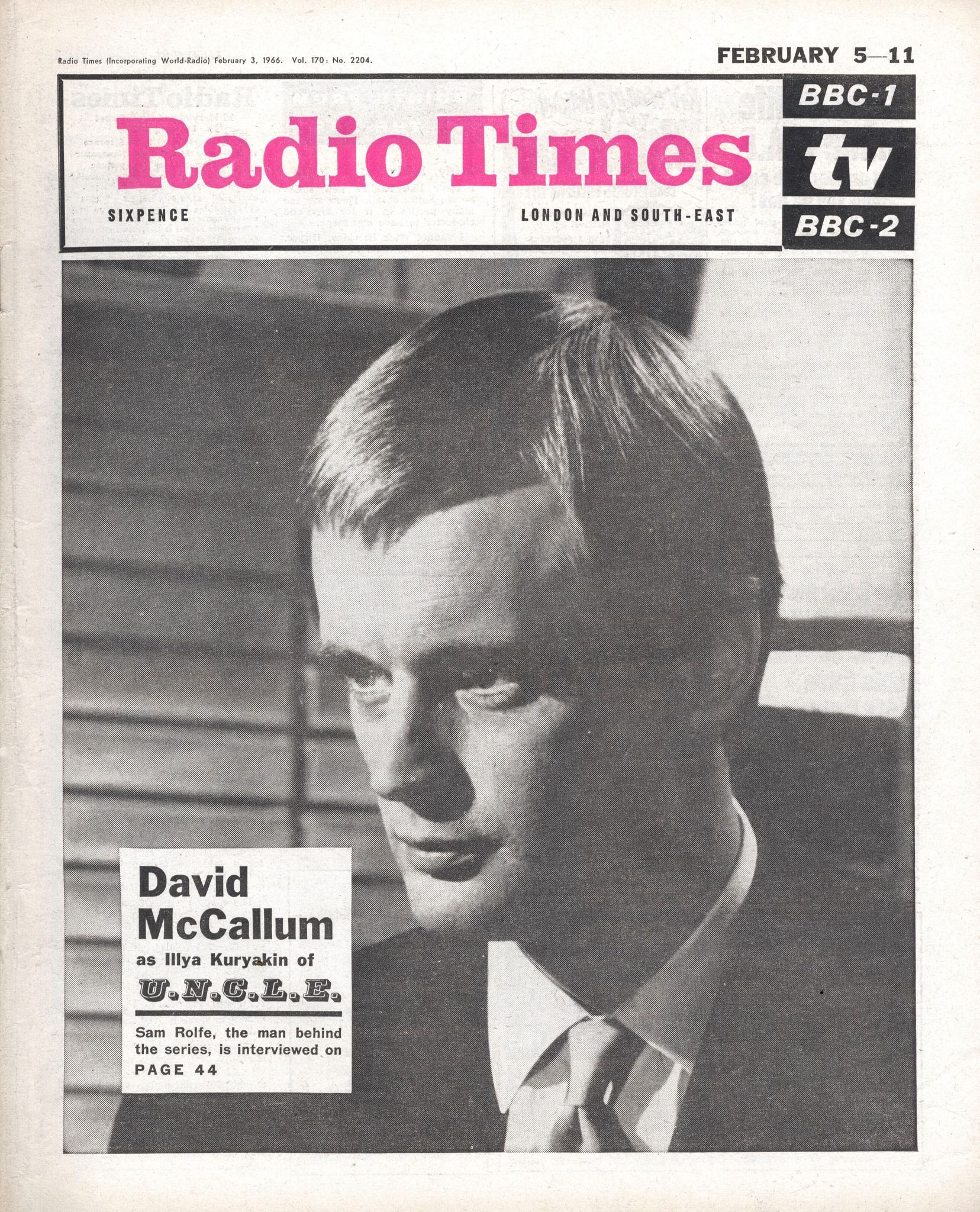 RADIOTIMES magazine side cover 3 February 1966