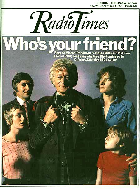 RADIOTIMES magazine side cover 15 December 1973