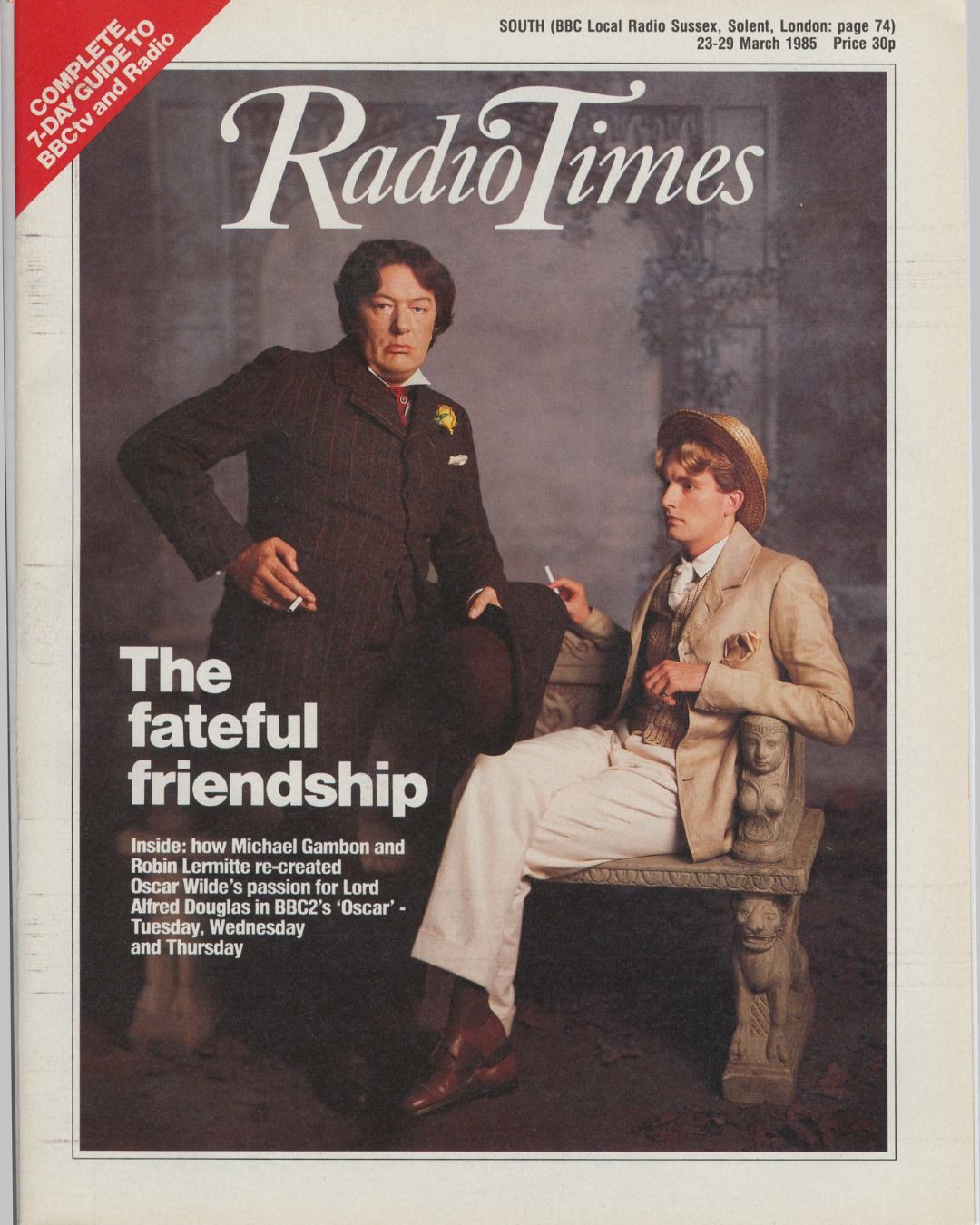 RADIOTIMES magazine side cover 23 March 1985