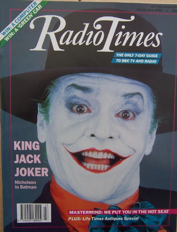 RADIOTIMES magazine side cover 10 June 1989