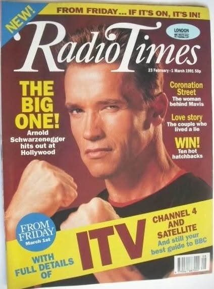 RADIOTIMES magazine side cover 23 February 1991
