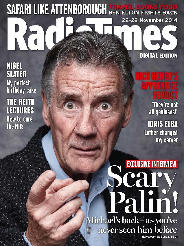 RADIOTIMES magazine side cover 22 November 2014