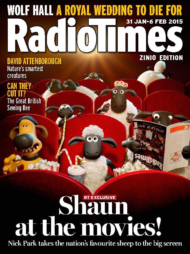 RADIOTIMES magazine side cover 31 January 2015