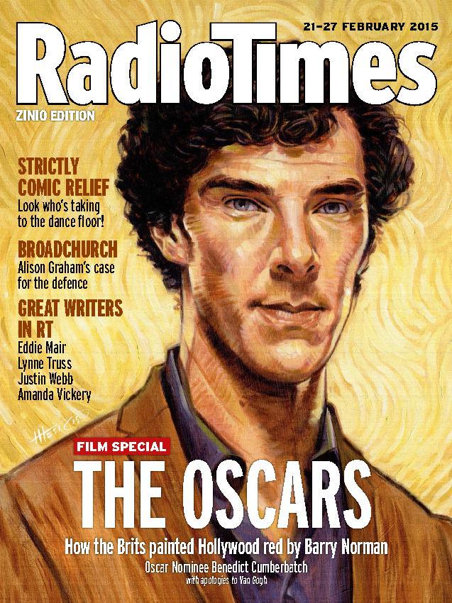 RADIOTIMES magazine side cover 21 February 2015