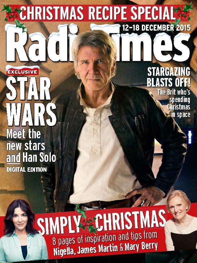 RADIOTIMES magazine side cover 12 December 2015