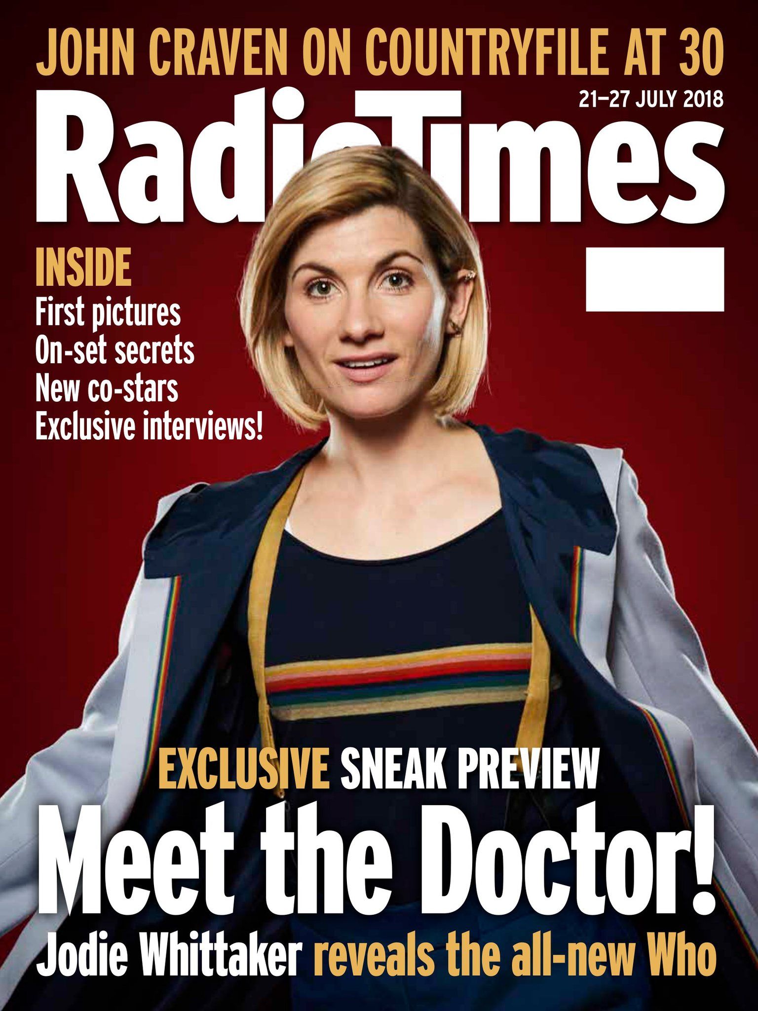 RADIOTIMES magazine side cover 21 July 2018
