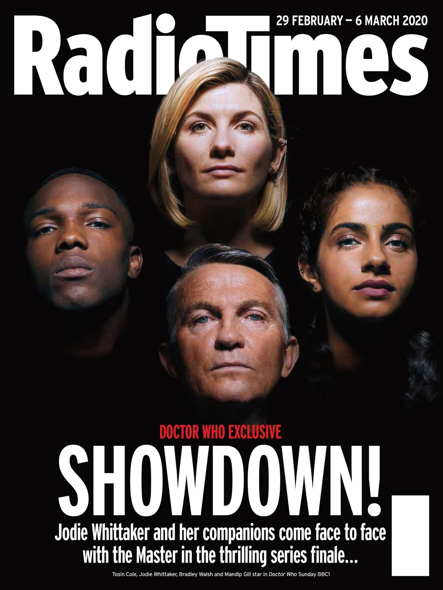 RADIOTIMES magazine side cover 29 February 2020