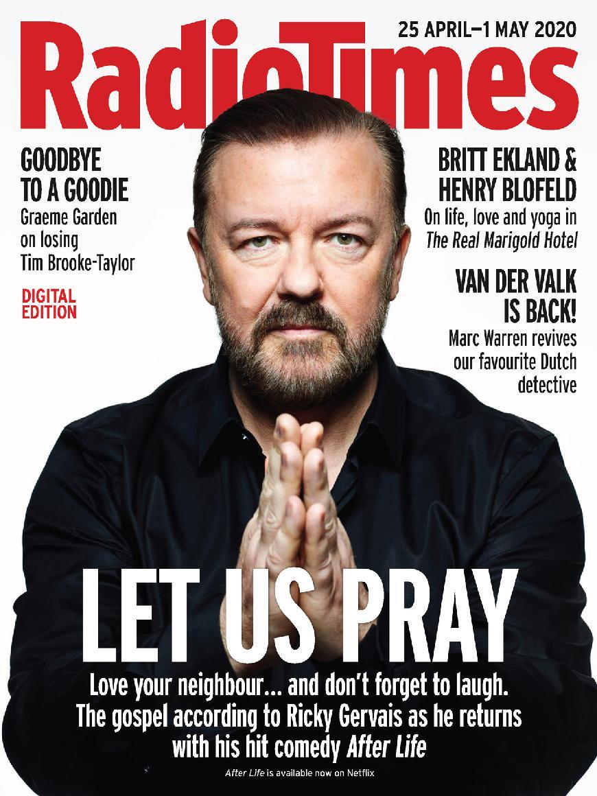 RADIOTIMES magazine side cover 25 April 2020