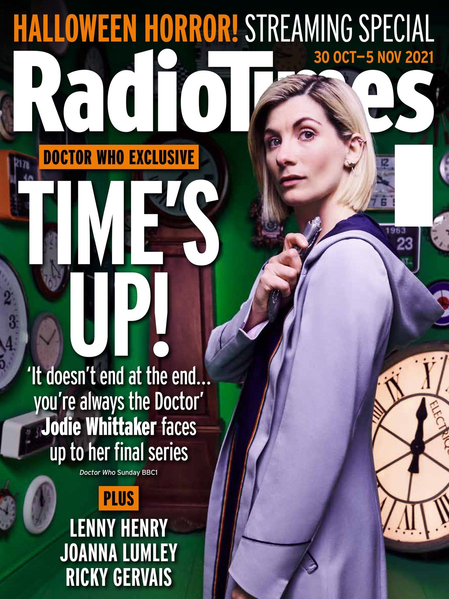RADIOTIMES magazine side cover 30 October 2021