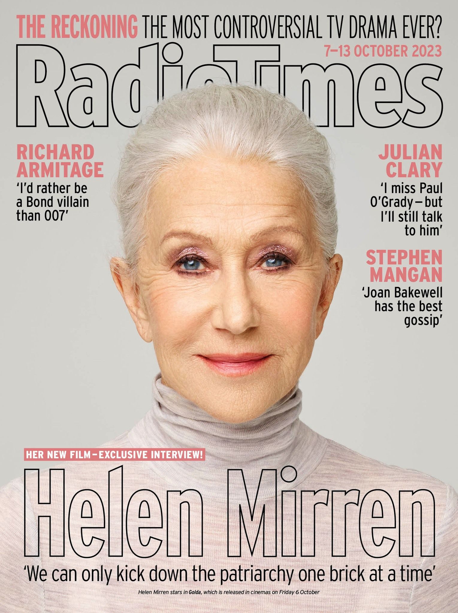 RADIOTIMES magazine side cover 7 October 2023