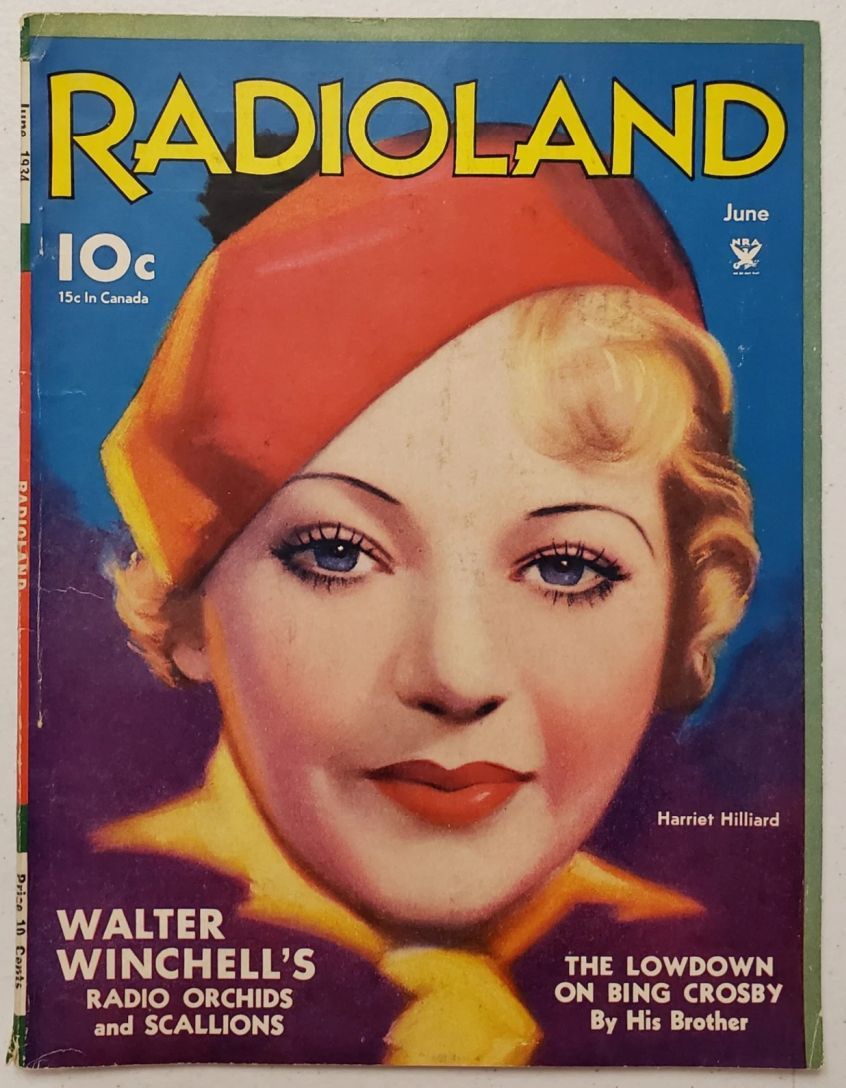 RADIOLAND magazine side cover  June 1934