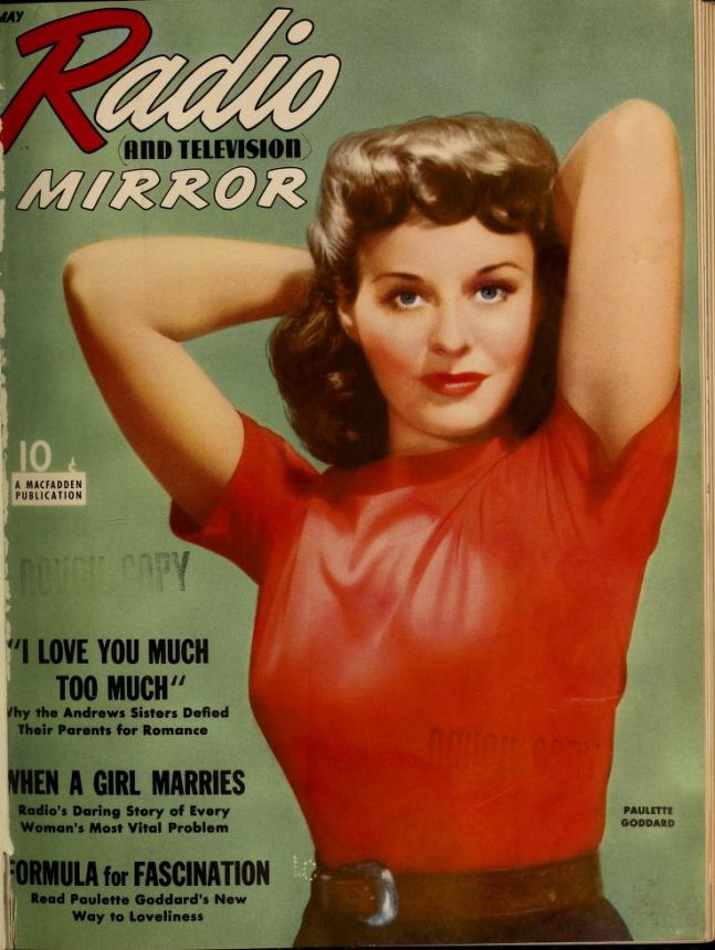 RADIO MIRROR magazine side cover  May 1940