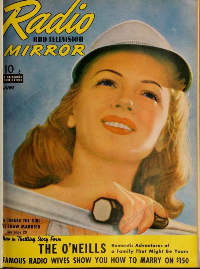 RADIO MIRROR magazine side cover  June 1940