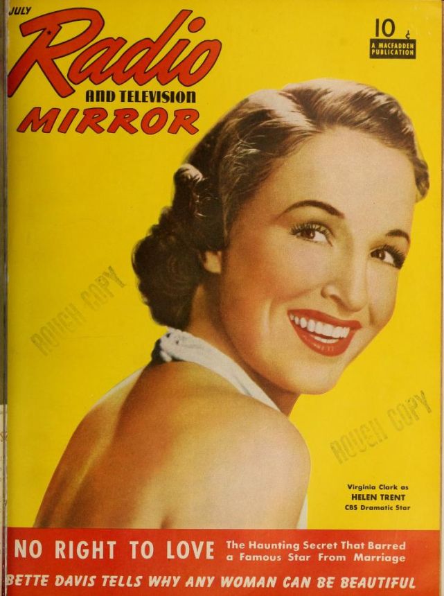 RADIO MIRROR magazine side cover  July 1940