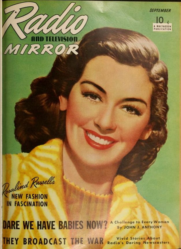 RADIO MIRROR magazine side cover  September 1940