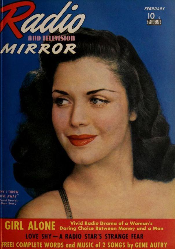 RADIO MIRROR magazine side cover  February 1941