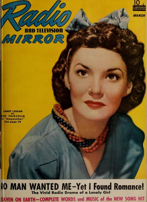 RADIO MIRROR magazine side cover  March 1941