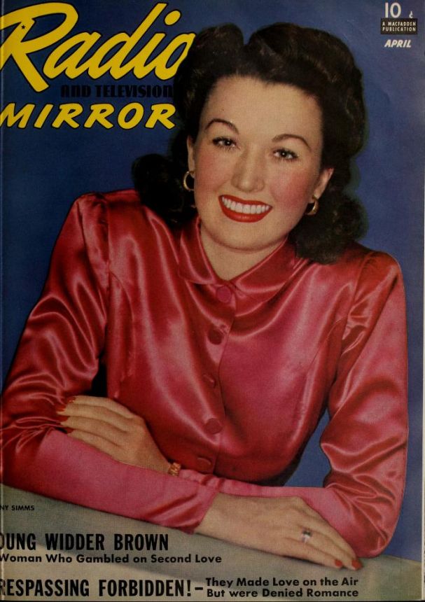 RADIO MIRROR magazine side cover  April 1941