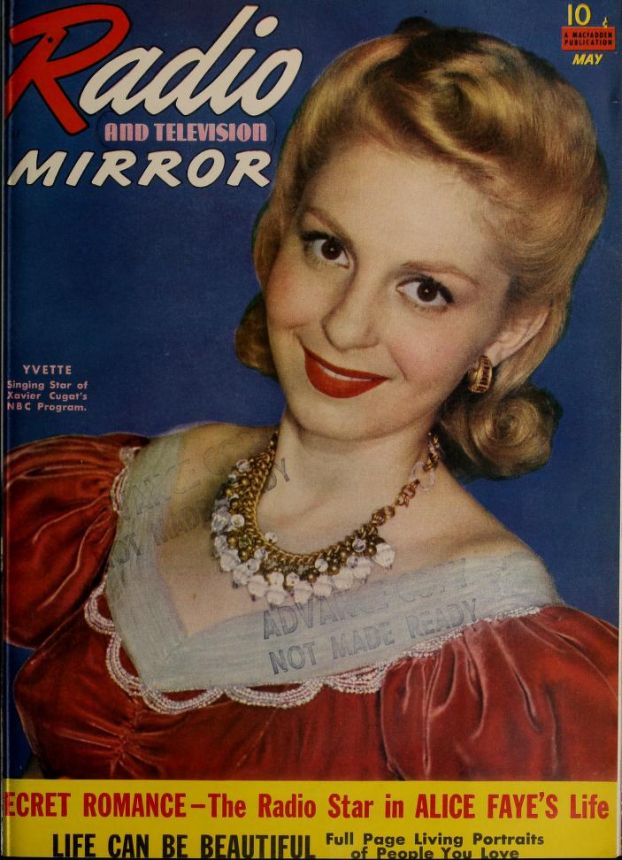 RADIO MIRROR magazine side cover  May 1941