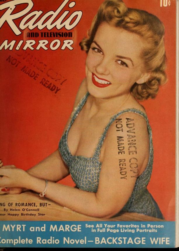 RADIO MIRROR magazine side cover  July 1941