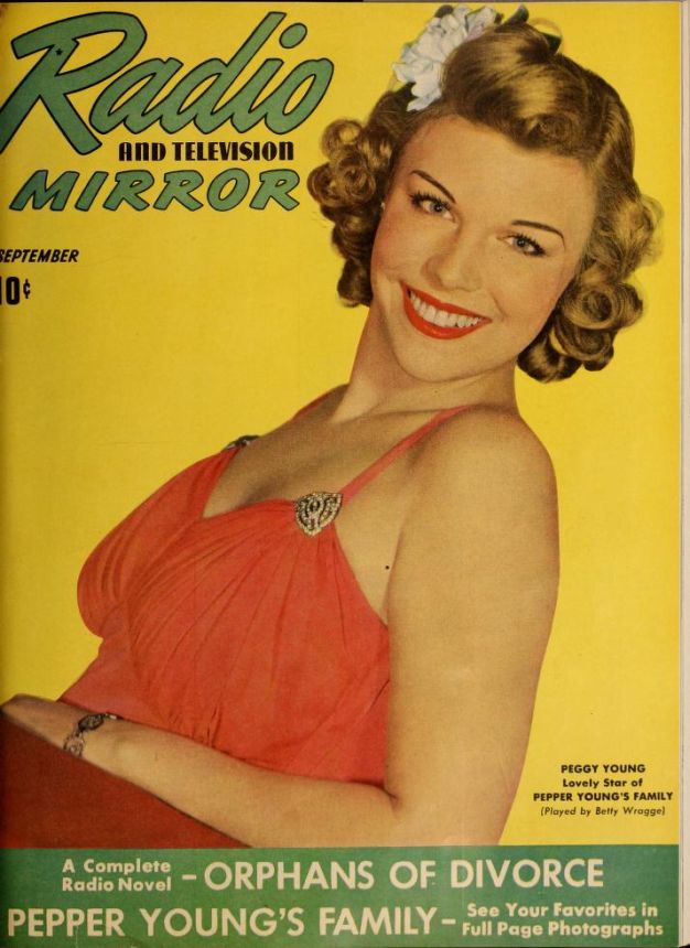 RADIO MIRROR magazine side cover  September 1941