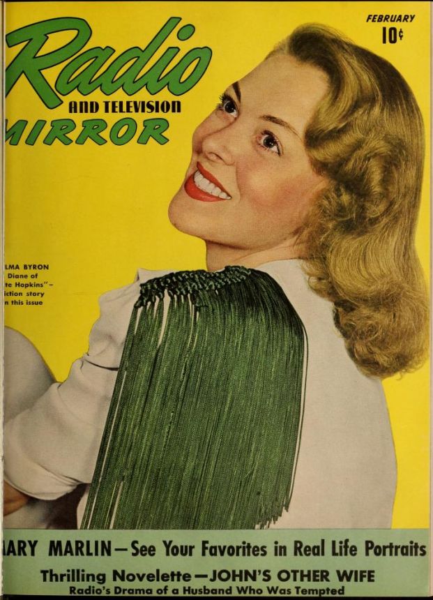 RADIO MIRROR magazine side cover  February 1942
