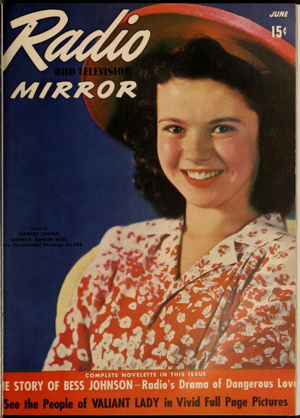 RADIO MIRROR magazine side cover  June 1942