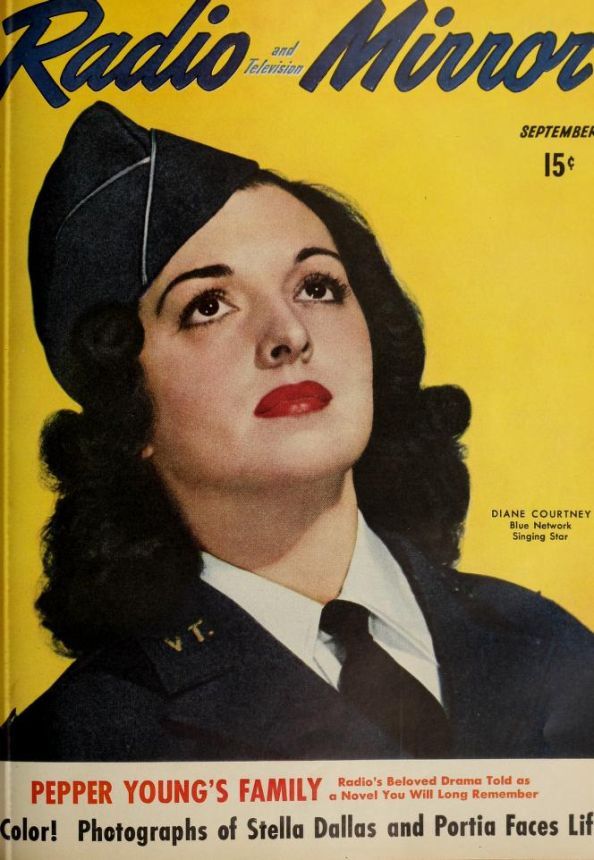 RADIO MIRROR magazine side cover  September 1942