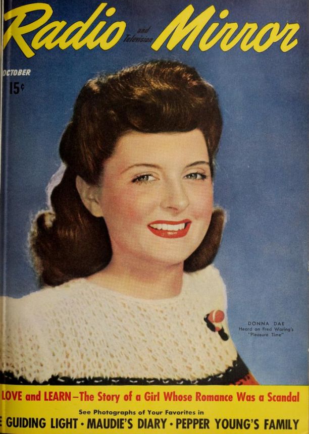 RADIO MIRROR magazine side cover  October 1942