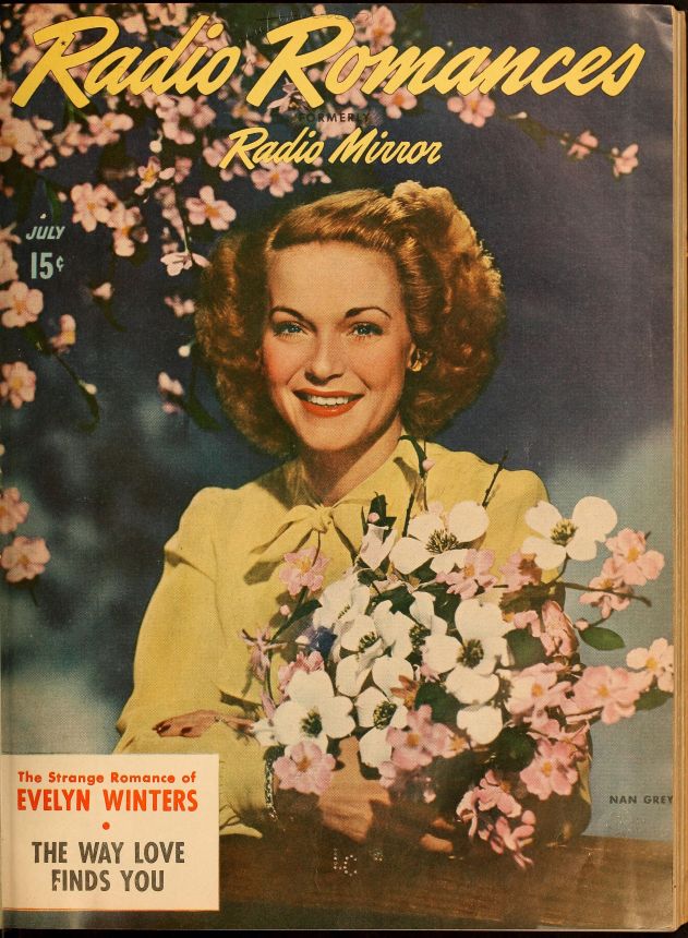 RADIO MIRROR magazine side cover  July 1945