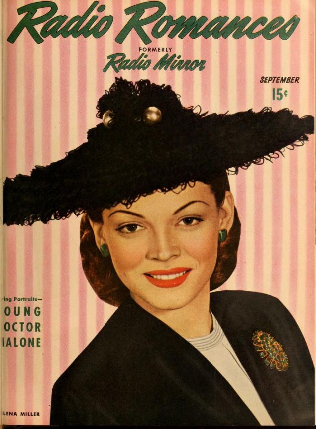 RADIO MIRROR magazine side cover  September 1945