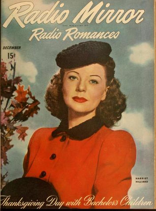 RADIO MIRROR magazine side cover  December 1945