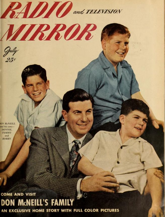 RADIO MIRROR magazine side cover  July 1948