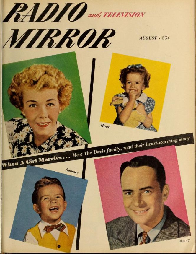 RADIO MIRROR magazine side cover  August 1948