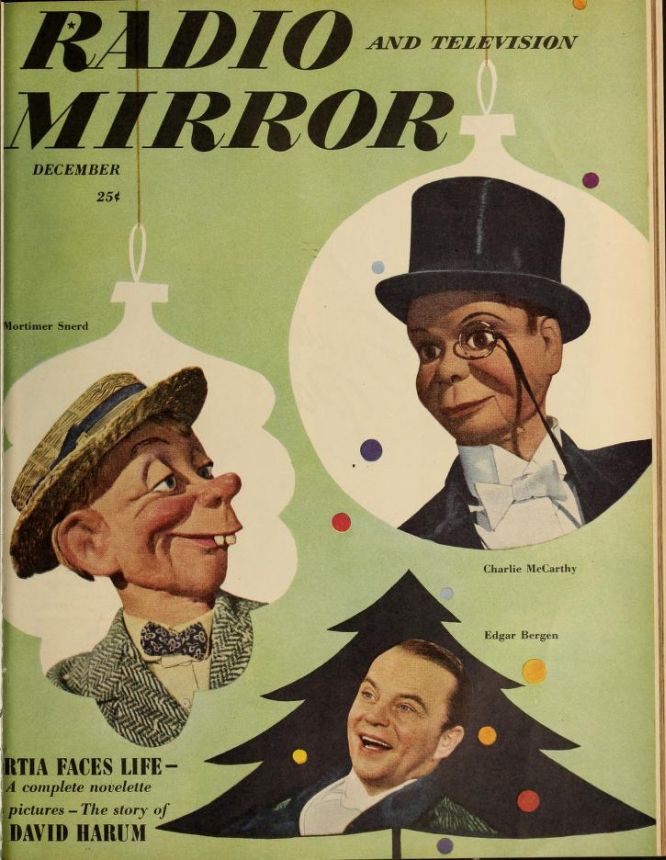 RADIO MIRROR magazine side cover  December 1948