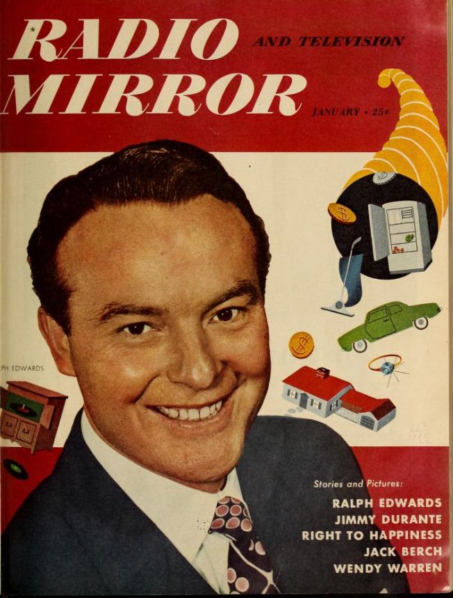 RADIO MIRROR magazine side cover  January 1949
