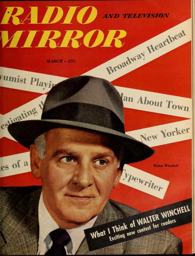 RADIO MIRROR magazine side cover  March 1949
