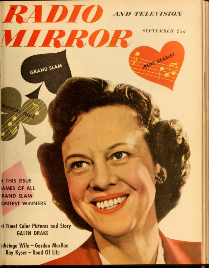 RADIO MIRROR magazine side cover  September 1949