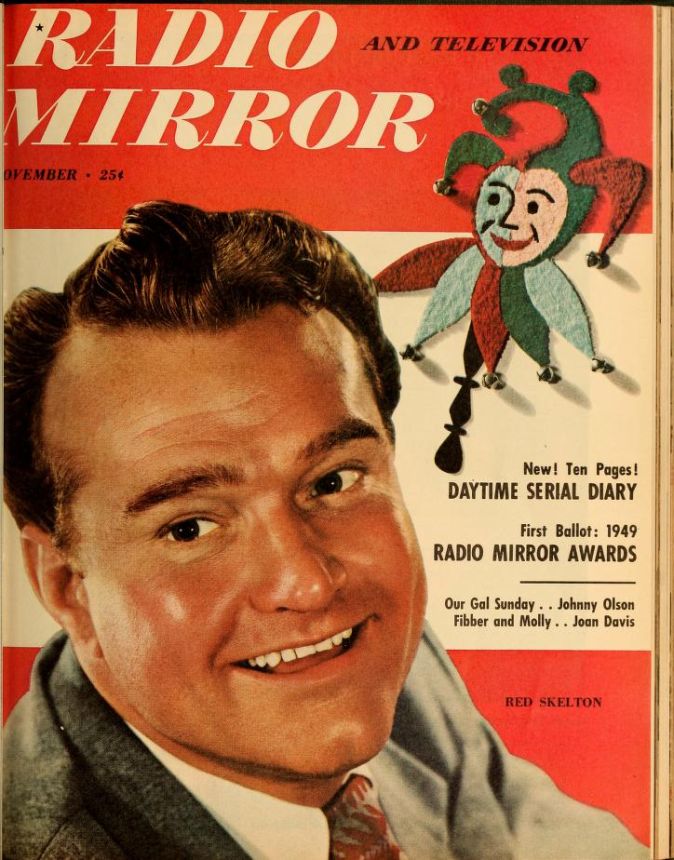 RADIO MIRROR magazine side cover  November 1949