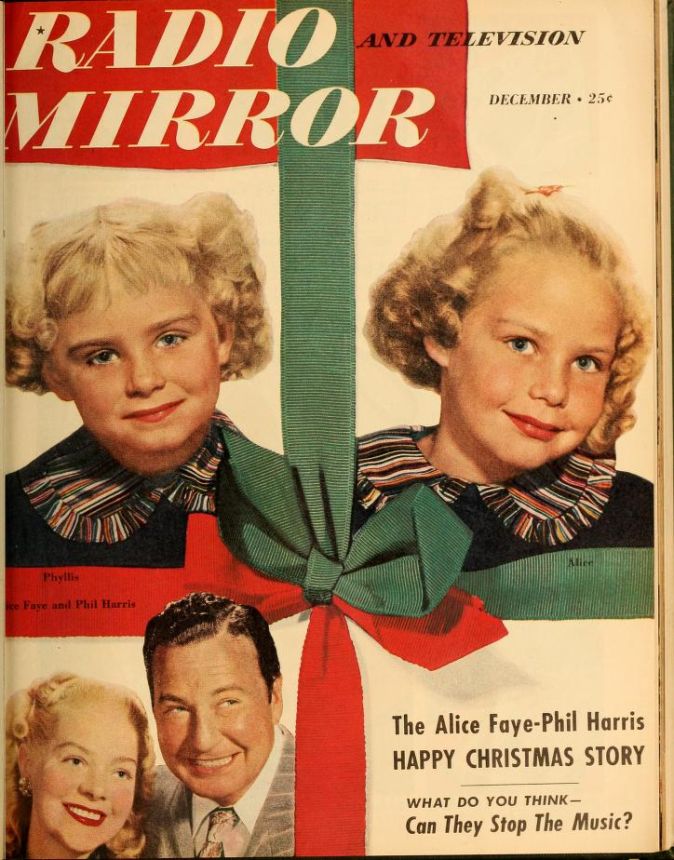 RADIO MIRROR magazine side cover  December 1949