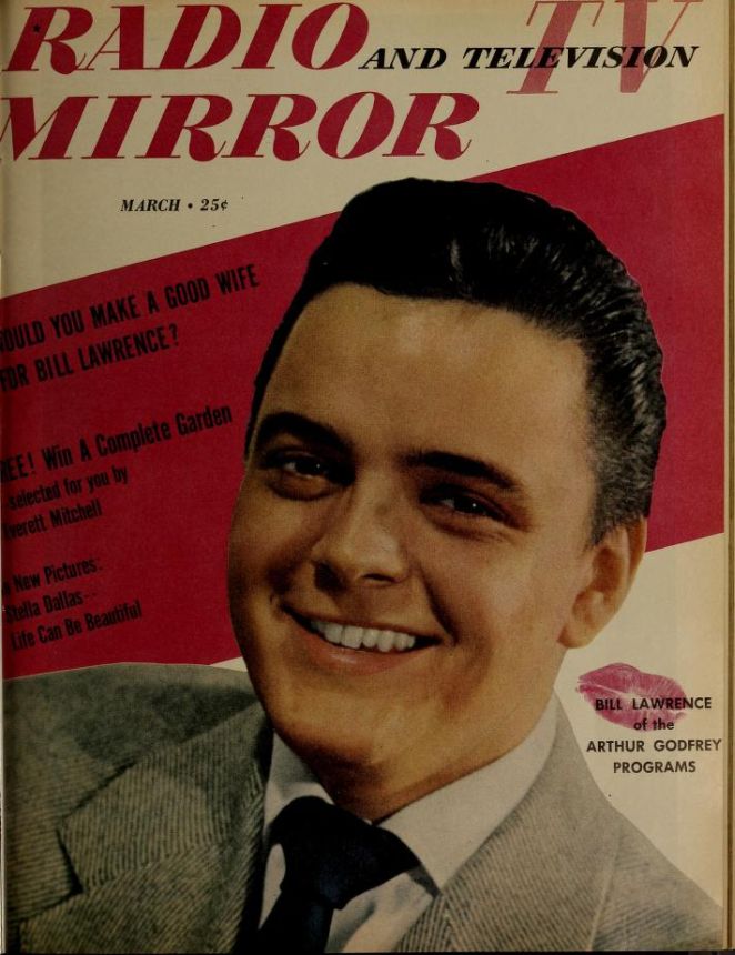RADIO MIRROR magazine side cover  March 1950