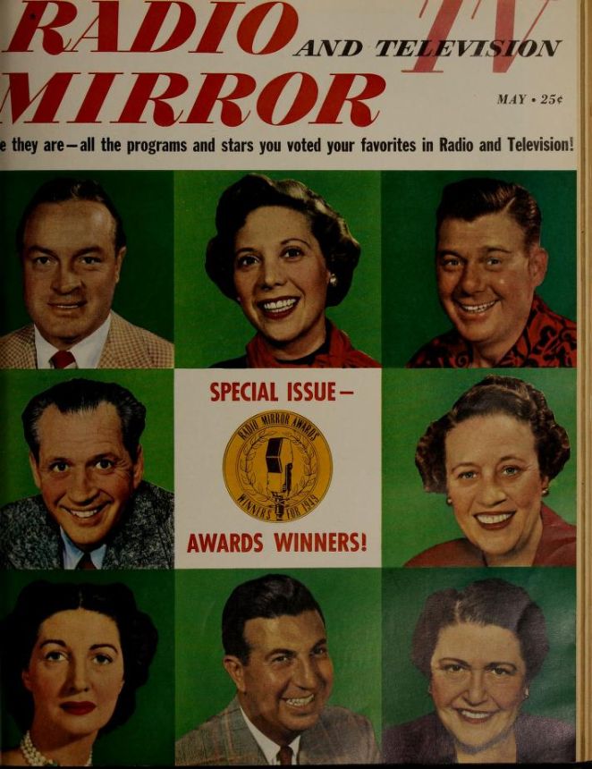 RADIO MIRROR magazine side cover  May 1950