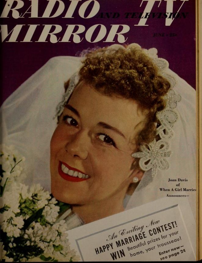 RADIO MIRROR magazine side cover  June 1950