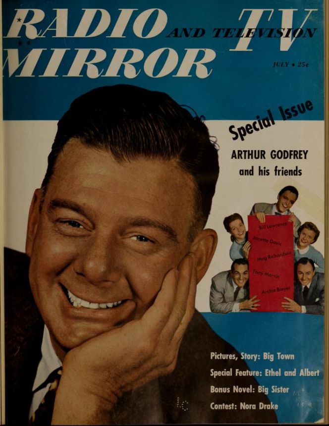 RADIO MIRROR magazine side cover  July 1950