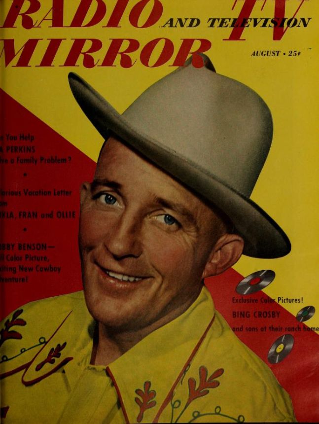 RADIO MIRROR magazine side cover  August 1950