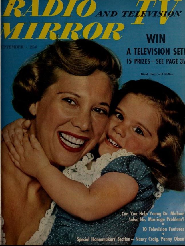 RADIO MIRROR magazine side cover  September 1950