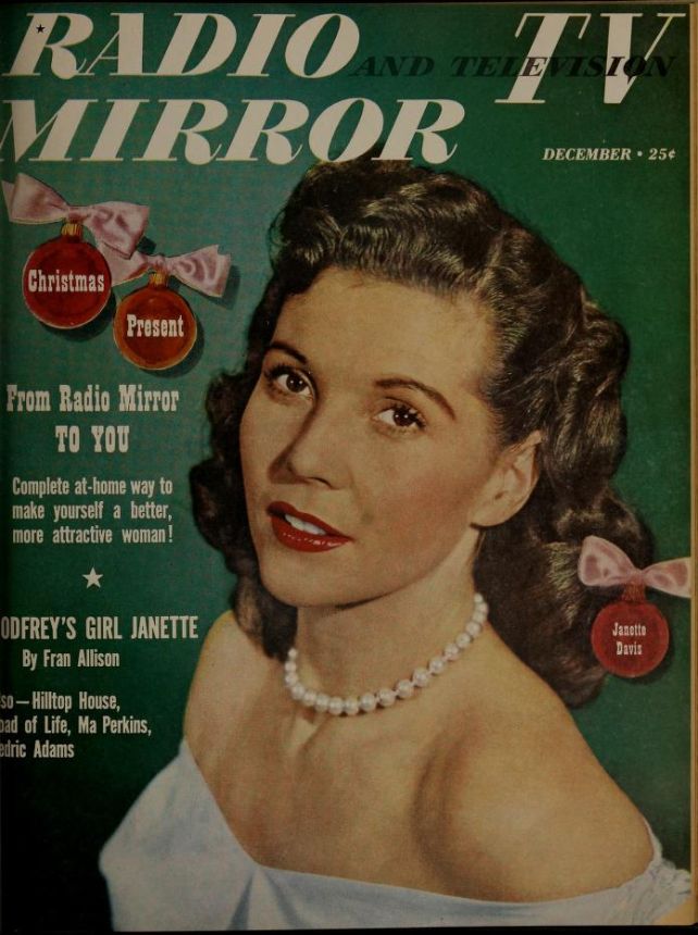 RADIO MIRROR magazine side cover  December 1950