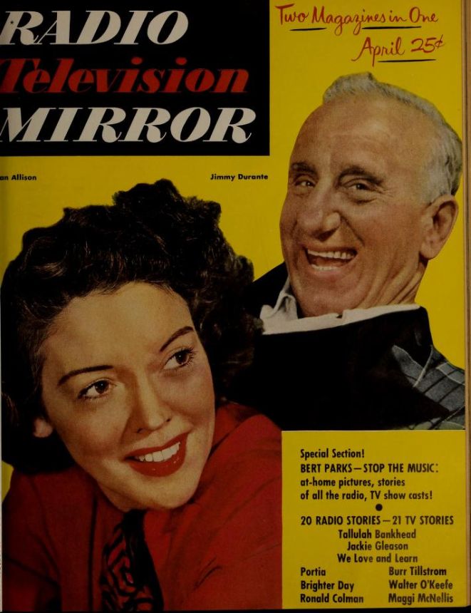 RADIO MIRROR magazine side cover  April 1951