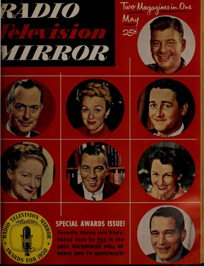 RADIO MIRROR magazine side cover  May 1951